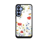 Coque Compatible avec Samsung Galaxy A55 5G Coque de Telephone Coque de Protection NIVOcore Noire Prairie Couronne de Fleurs Nature