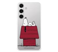 Coque compatible avec Samsung Galaxy S24 Officiel Peanuts Snoopy casa pour protéger votre téléphone portable Coque en silicone transparente souple sous licence officielle Snoopy
