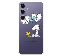 Coque compatible avec Samsung Galaxy S24 Plus, licence officielle Peanuts Snoopy XOX pour protéger votre téléphone portable Coque en silicone transparente souple sous licence officielle Snoopy