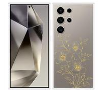 Coque Compatible avec Samsung Galaxy S24 Ultra Coque en Silicone - Mystic Flower