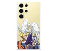 Coque compatible avec Samsung Galaxy S24 Ultra officielle Dragon Ball Guerriers Saiyans pour protéger votre téléphone portable Coque en silicone transparente souple sous licence officielle Dragon Ball