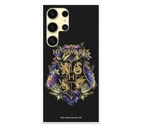 Coque compatible avec Samsung Galaxy S24 Ultra Officielle Harry Potter Poudlard Floral pour protéger votre mobile. Coque en silicone transparente souple sous licence officielle Harry Potter