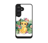 Coque Compatible avec Samsung Galaxy S25 Coque de Telephone Compatible avec MagSafe Coque de Protection NIVOcore Noire Disney Le Roi Lion Simba