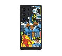 Coque Compatible avec Samsung Galaxy S25 Ultra Coque de Telephone Antichoc Compatible avec MagSafe NIVOmax Noire Marvel The Fantastic Four Produit sous Licence Officielle