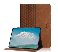 Coque Compatible avec Samsung Galaxy Tab A 10.1 2019 T510/T515 Étui Housse en Cuir PU Tablette avec Fonction Support, Protection Magnétique et Porte-Stylo (Marron)