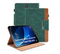Coque Compatible avec Samsung Galaxy Tab A6 10.1 Pouces 2016 SM-T580/T585 Étui Housse Cover en PU Tablette avec Fonction Réveil/Sommeil Automatique, Protection Magnétique (Vert)