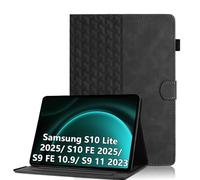 Coque Compatible avec Samsung Galaxy Tab S10 Lite 2025/ S10 FE 2025/ S9 FE 10.9 Pouces/ S9 11 Pouces 2023 Étui Housse en Cuir PU Tablette avec Fonction Support, Protection Magnétique (Noir)