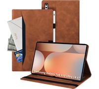 Coque Compatible Avec Samsung Galaxy Tab S10 Ultra 14.9,Tablette En Cuir Pu Étui Adaptée À Tab S10/S9/S8 Ultra/Sm-X926c,Style En Cuir Classique,Brun
