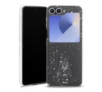 Coque Compatible avec Samsung Galaxy Z Flip 7 FE Étui Housse La Reine des neiges Look métallique Disney