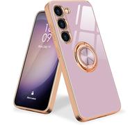 Coque Compatible Avec Samsung S23 5g Anneau Etui Silicone Housse 360° Voiture De Bague Magnétique Protection Case Mince En Tpu Souple Antichoc Pour Samsung Galaxy S23 5g Violet[H1675]