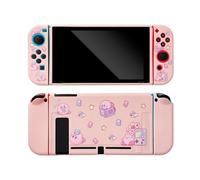 Coque Compatible Avec Switch,Hard Étui De Protection Design Séparable Antichoc Housse De Protection Pour Switch - Rose