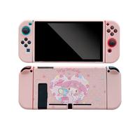 Coque Compatible Avec Switch,Hard Étui De Protection Design Séparable Avec Un Sac De Rangement, Antichoc Housse De Protection Pour Switch - Rose