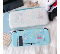 Coque Compatible Avec Switch,Hard Étui De Protection Design Séparable Avec Un Sac De Rangement, Antichoc Housse De Protection Pour Switch - Rose