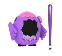 Coque compatible avec Tamagotchi Paradise, mignon hibou debout en silicone avec lanière - Coque de protection antichoc pour animal électronique virtuel, transport mains libres