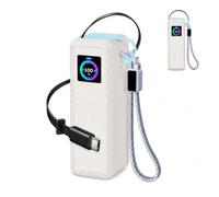 Coque compatible avec UGREEN Nexode Pro Power Bank 25000 mAh 200 W, résistante aux chutes et aux rayures, avec prise de poussière, sortie de câble réservée, design phosphorescent, gris