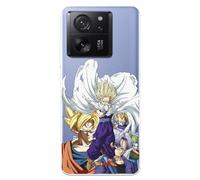 Coque compatible avec Xiaomi 13T - Xiaomi 13T Pro Officiel Dragon Ball Guerriers Saiyans pour protéger votre téléphone portable Coque en silicone souple transparente avec licence officielle Dragon