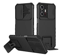 Coque Compatible avec Xiaomi Mi 11T / Mi 11T Pro, Housse [360 Degres] Full Body [Militaire Anti-Choc Durable] Protecteur, Anti-Rayures Armor et Antichoc Bumper, Protection de la Caméra Cover, Noir