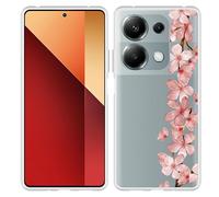 Coque Compatible avec Xiaomi Poco M6 Pro Coque en Silicone - Branche de Fleur