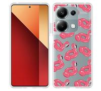 Coque Compatible avec Xiaomi Poco M6 Pro Coque en Silicone - Flamants Roses gonflables