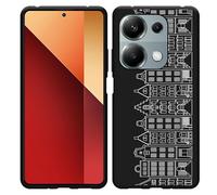 Coque Compatible avec Xiaomi Poco M6 Pro Coque en Silicone Noir - Maisons de Canal I