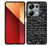 Coque Compatible avec Xiaomi Poco M6 Pro Coque en Silicone Noir - Mathématiques Blanc