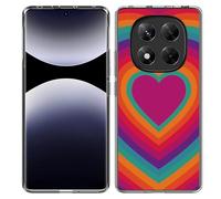 Coque Compatible avec Xiaomi Poco X7 Coque en Silicone - Coeur rétro