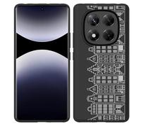 Coque Compatible avec Xiaomi Poco X7 Coque en Silicone Noir - Maisons de Canal I