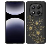 Coque Compatible avec Xiaomi Poco X7 Coque en Silicone Noir - Mystic Flower