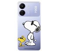 Coque compatible avec Xiaomi Redmi 13C - Poco C65 Officiel Peanuts Woodstock et Snoopy Posado pour protéger votre téléphone portable Coque en silicone transparent souple sous licence officielle Snoopy