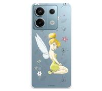 Coque compatible avec Xiaomi Redmi Note 13 5G Officielle Disney Fée Clochette Silhouette pour protéger votre mobile. Coque en silicone transparente souple sous licence officielle Peter Pan