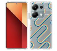 Coque Compatible avec Xiaomi Redmi Note 13 Pro (4G) Coque en Silicone - Arc-en-Ciel rétro II
