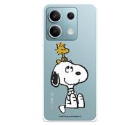 Coque compatible avec Xiaomi Redmi Note 13 Pro 5G - Poco X6 Officielle Peanuts Woodstock et Snoopy Coque en silicone transparent souple sous licence officielle Snoopy