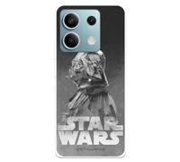 Coque compatible avec Xiaomi Redmi Note 13 Pro 5G - Poco X6 Officielle Star Wars Dark Vador Fond noir Coque en silicone transparent souple sous licence officielle Star Wars