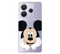 Coque compatible avec Xiaomi Redmi Note 14 5G Officielle Disney Mickey Love Coque en silicone transparent souple sous licence officielle Disney Classique