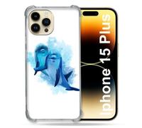 Coque Compatible Magsafe Pour Iphone 15 Plus Animal Dauphin Duo