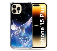Coque Compatible Magsafe Pour Iphone 15 Plus Fantastique Licorne Céleste