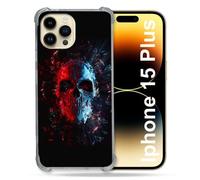 Coque Compatible Magsafe Pour Iphone 15 Plus Tete De Mort Deflagration