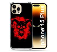 Coque Compatible Magsafe Pour Iphone 15 Plus Tete De Mort Diable