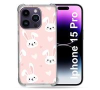 Coque Compatible Magsafe Pour Iphone 15 Pro (6.1) Animal Lapin Rose