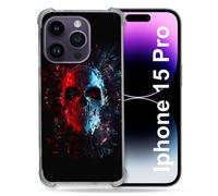 Coque Compatible Magsafe Pour Iphone 15 Pro (6.1) Tete De Mort Deflagration