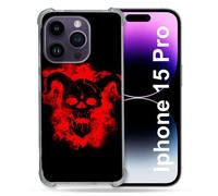 Coque Compatible Magsafe Pour Iphone 15 Pro (6.1) Tete De Mort Diable