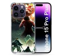 Coque Compatible Magsafe Pour Iphone 15 Pro Plus (6.7) Manga Attaque Titans Combat