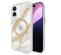 Case-mate Coque iPhone 16 Plus Design Karat – Compatible MagSafe, dorée, protection 3,6 m