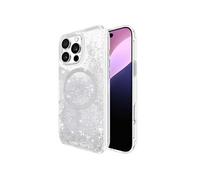 Coque Compatible MagSafe pour iPhone 16 Pro Max Design Waterfall Argent