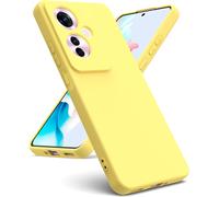 Coque Compatible Oppo Reno 11f 5g - Silicone Liquide, Intérieur Microfibre, Protection Antichoc Bords Surélevés, Gel Ultra Doux - Jaune