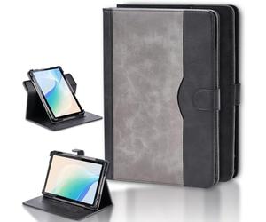 Coque Compatible pour Danew Dslide 1095 10.95-Pouces Tablette Coque Etui Case Rotation à 360 degrés Angles de Vue Multiples Socle en Cuir PU Folio Cover Noir