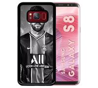 Coque Compatible Pour Galaxy S8 - Messi Psg Monochrome - Noir