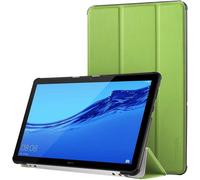 Coque Compatible Pour Huawei Mediapad T5 10.1" Housse De Protection En Cuir Pu Étui Magnétique Ultra-Mince Avec Fonction Support - Vert[Coq9120605]
