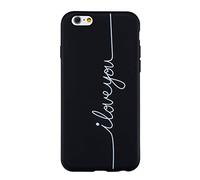 Coque Compatible pour iPhone 5/5s/SE 2016 Silicone Noir Motif Drôle Antichoc Ultra Fine Slim Kawaii Design Étui Bumper TPU Case Cover Housse pour Femme Fille Homme Thinking