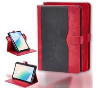 Coque Compatible pour Pocketbook InkPad Color 3 7.8-Pouces eReader Coque Etui Case Rotation à 360 degrés Angles de Vue Multiples Socle en Cuir PU Folio Cover Rouge